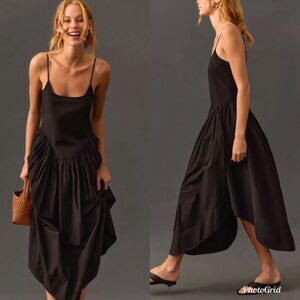Revolve Anthropologie Citizens of Humanity Ari Drop-Waist Asymmetrical Dress